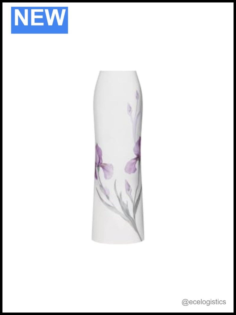 Maxi Skirt Polyester Spandex Floral Straight Hemline Mid Rise Summer